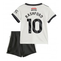 Echipament fotbal Manchester United Marcus Rashford #10 Tricou Treilea 2024-25 pentru copii maneca scurta (+ Pantaloni scurti)